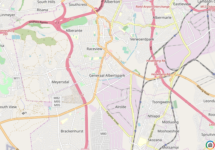 Map location of General Albertspark
